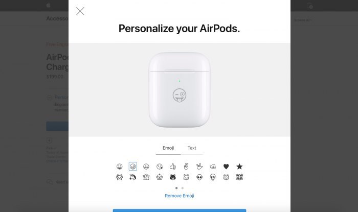 AirPods 现开始提供 emoji 镌刻免费定制服务