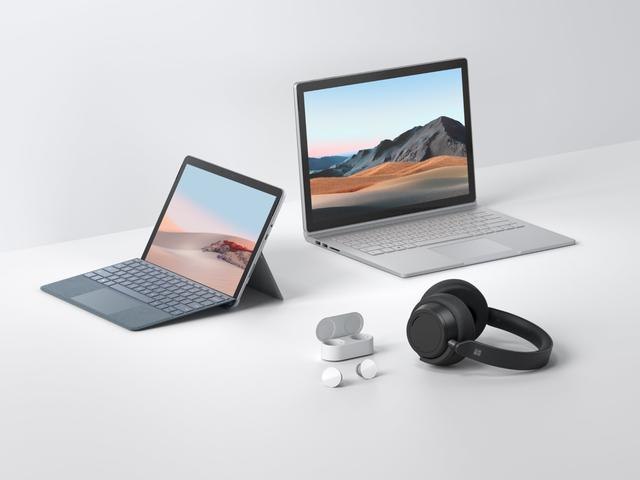 微软在官网发布了四款产品,新的 Surface Book 3、Surface Go 2、Surface Headpho…