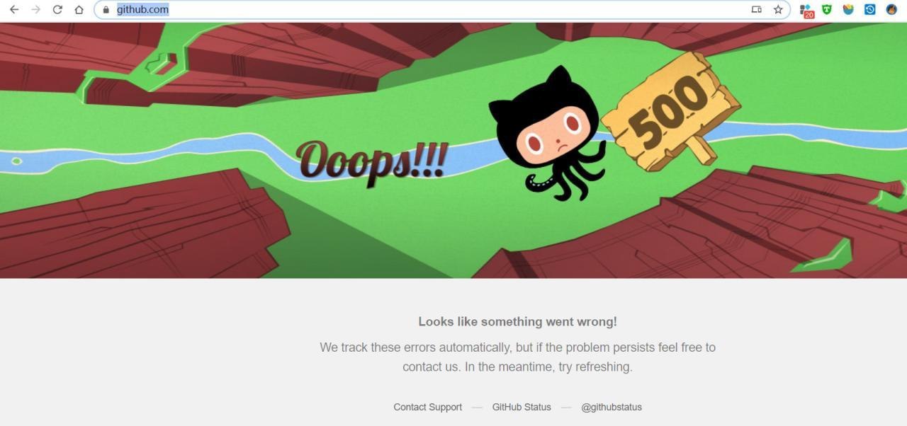 Github 崩了!还未完全恢复。 https://www.githubstatus.com/